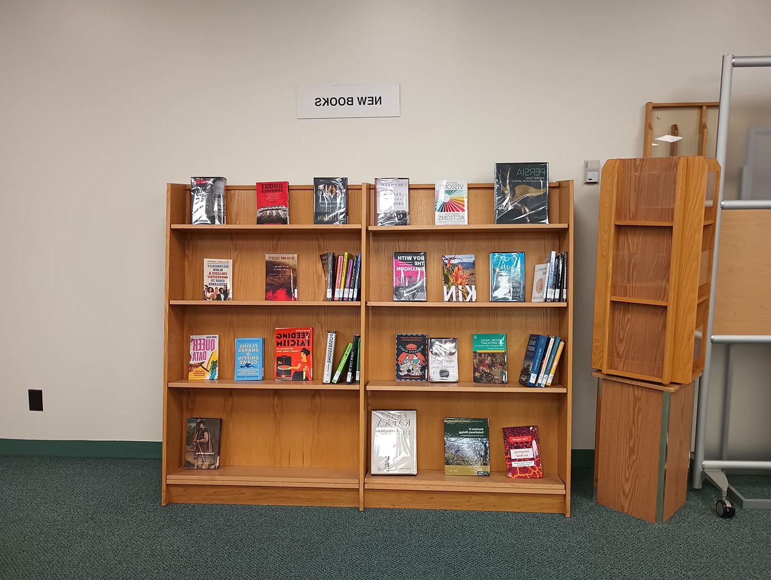 New books shelf