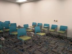 Several chairs in room 021