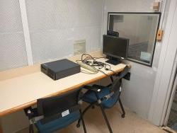 Soundproof room with media player